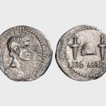 Δηνάριο Μάρκου Ιούνιου Βρούτου, 43-42 π.Χ. ΝΜ ΒΠ 1627